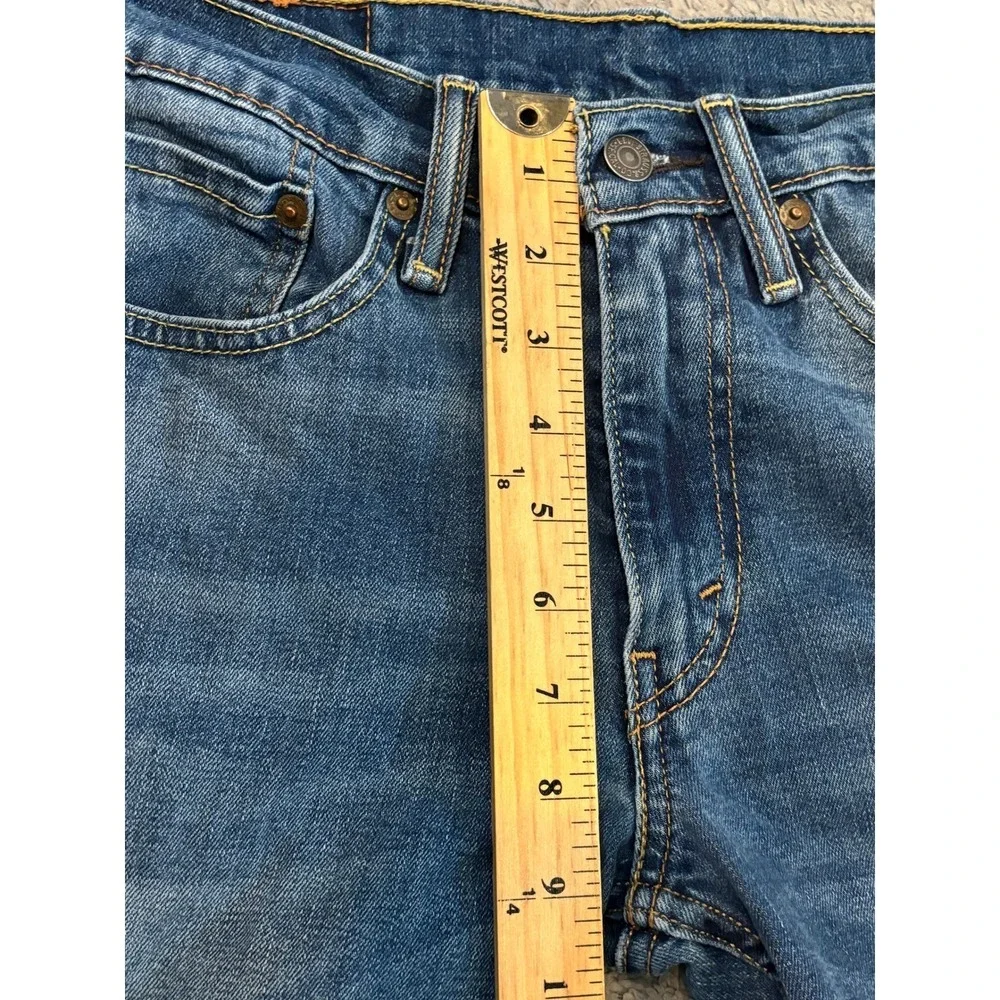 Levis 514 Straight Fit Mens Jeans W29 L30 Blue Denim Medium Wash Stretch 514